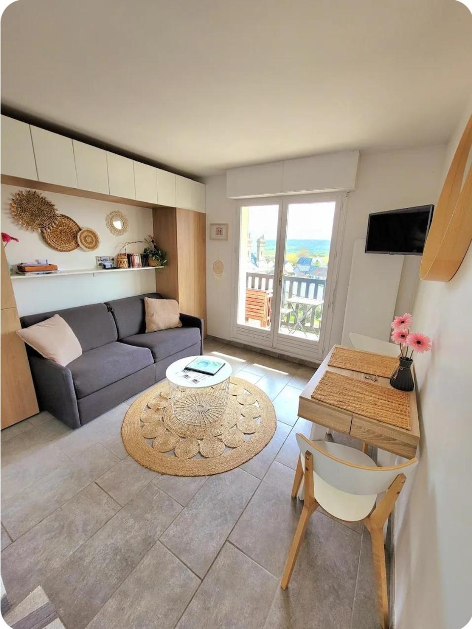 M2M Studio Magnifique Vue Mer - Avec Balcon - Les Pieds Dans L Eau! Blonville-sur-Mer Bagian luar foto